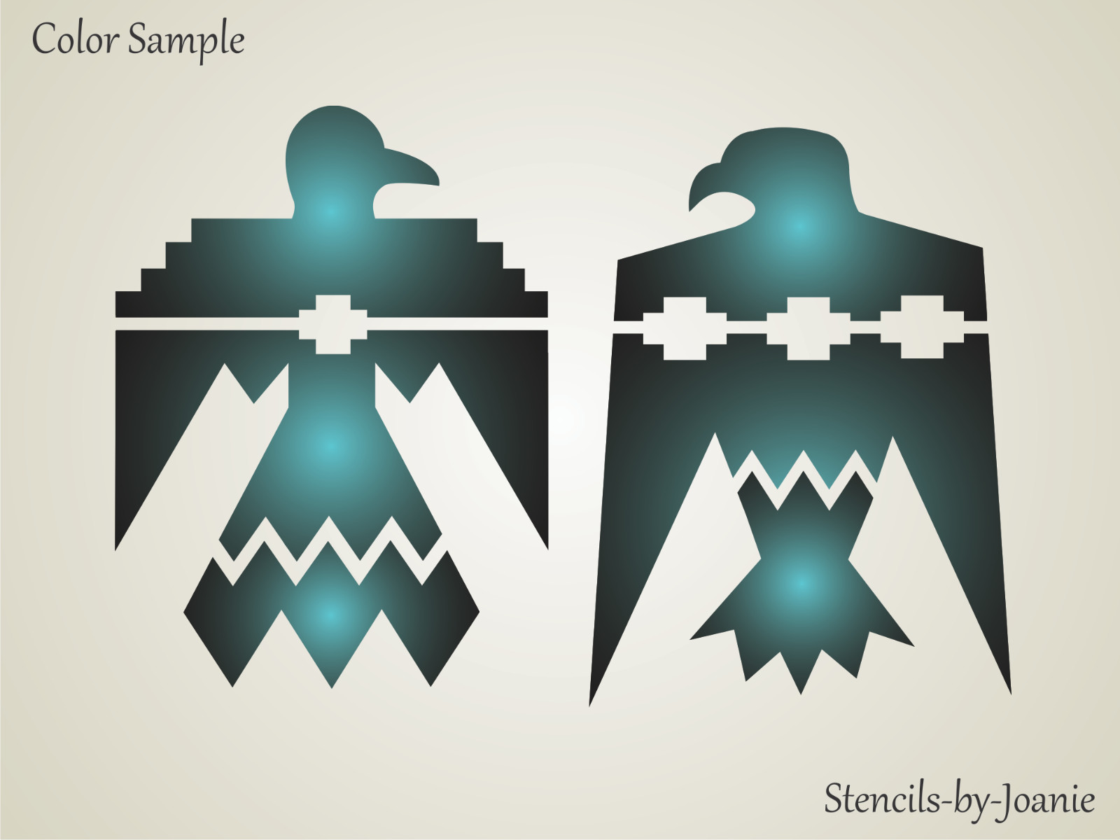 Stencils by Joanie Navajo 6″ Thunderbirds Arizona Desert Cabin DIY Tribal Signs