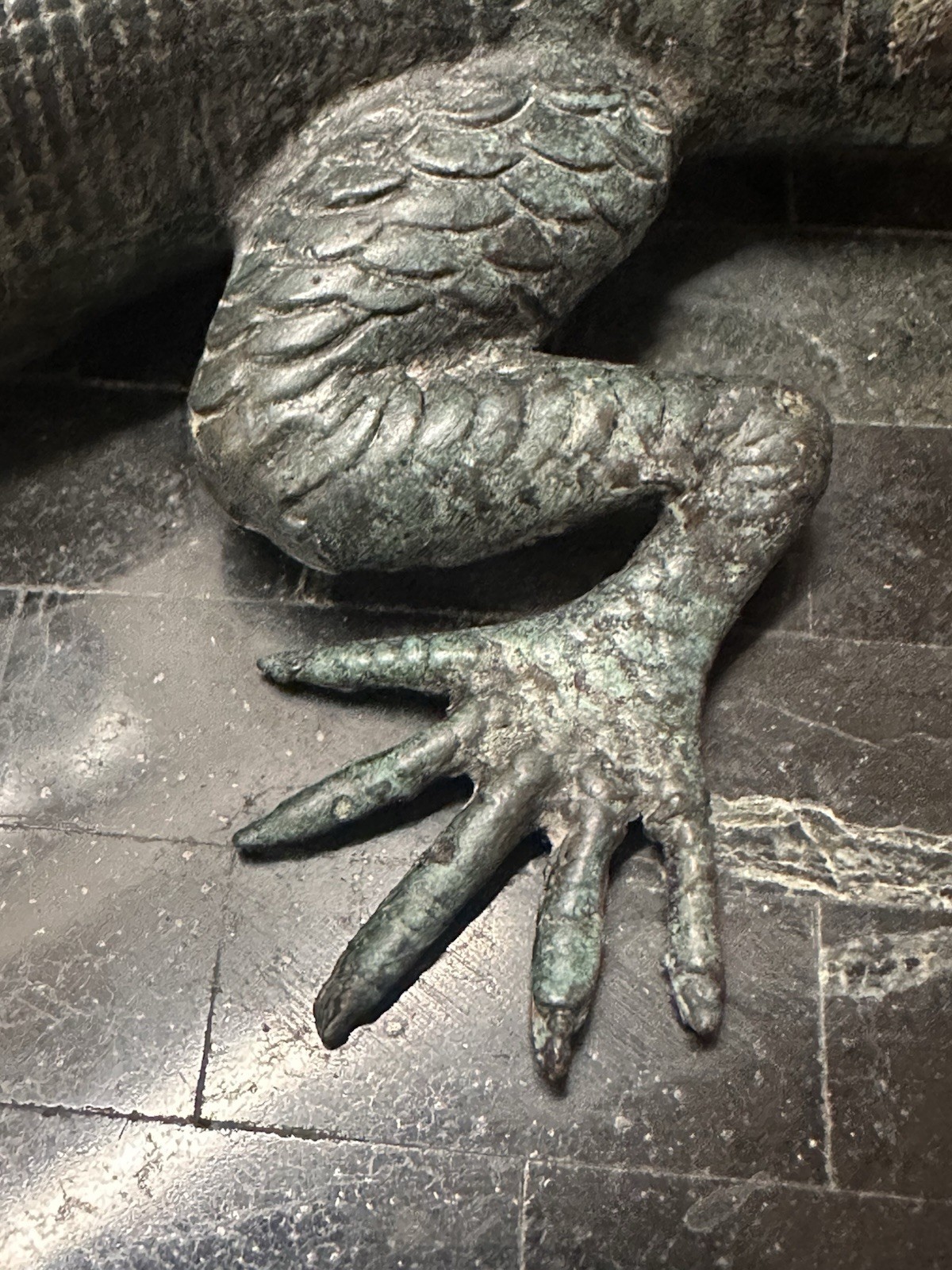 Vintage Maitland-Smith Stone Decorated Box W Cast Bronze Lizard 1970-80’s