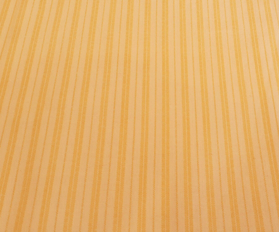Cotton Fabric Yellow & Cream Ticking Stripe *2 yards