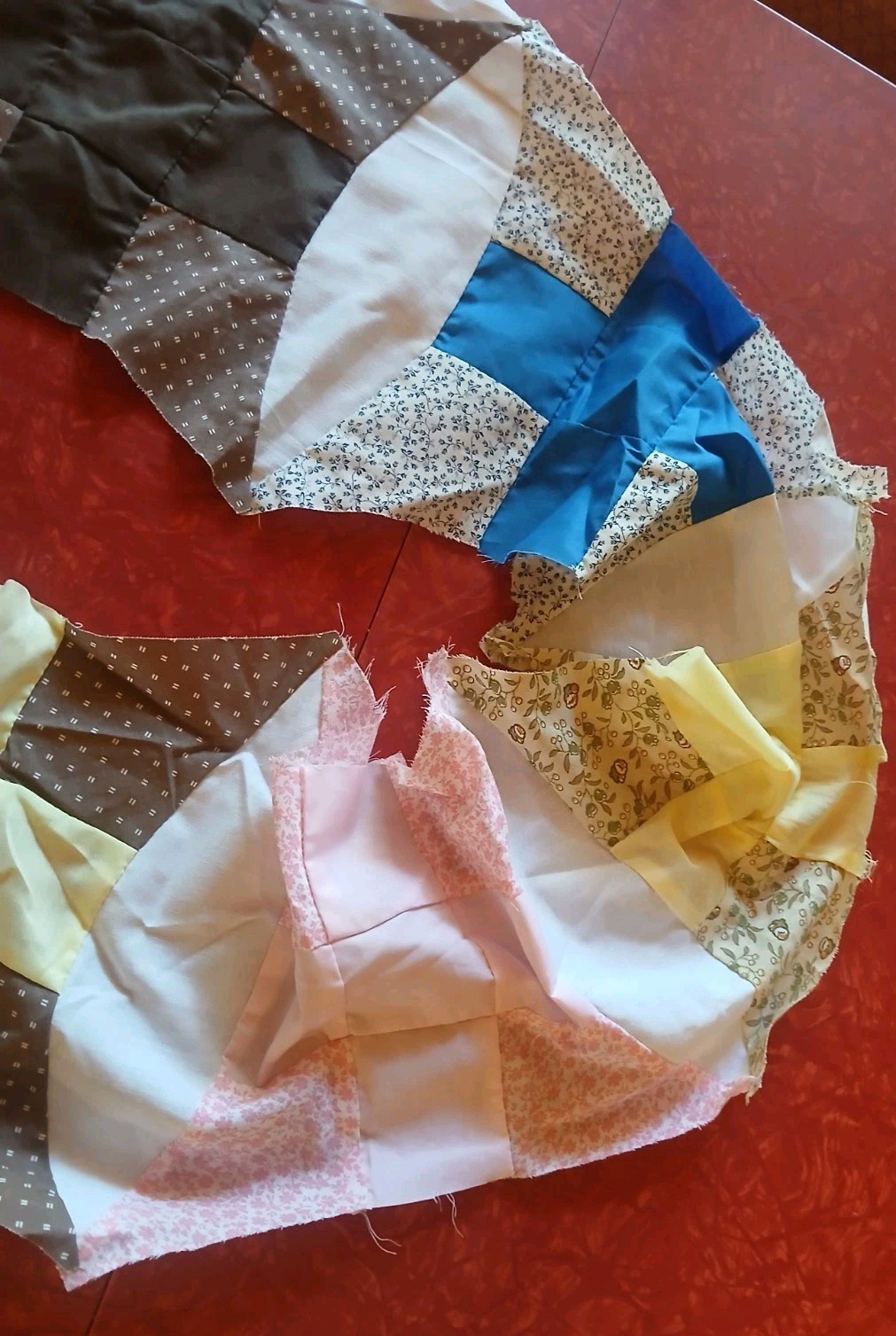 Lot Of Vintage Quilt Blocks Hand Sewn Unfinished