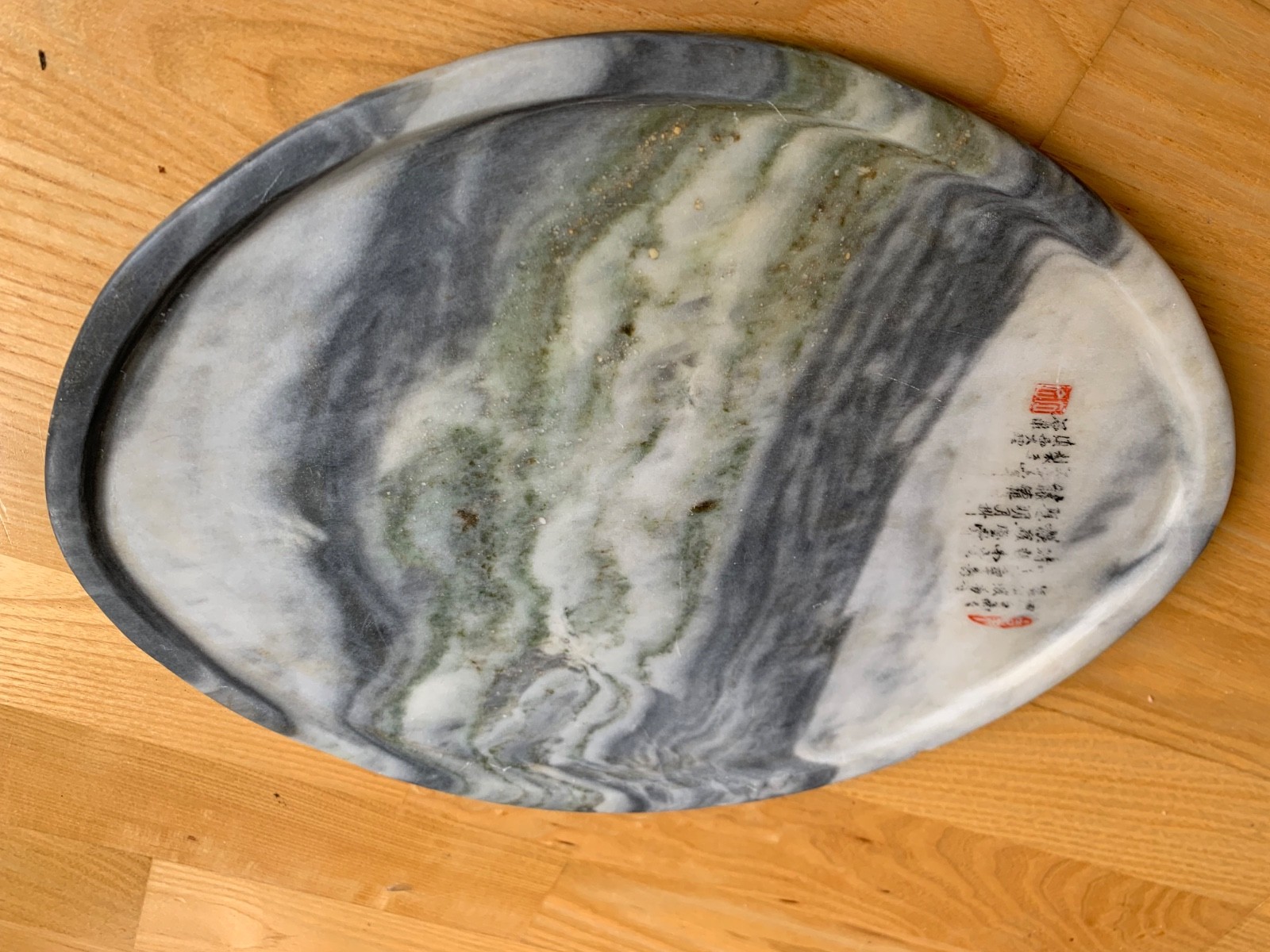 Dali Dream Stone Chinese Natural Marble Dream Stone Tea tray Vintage hand made