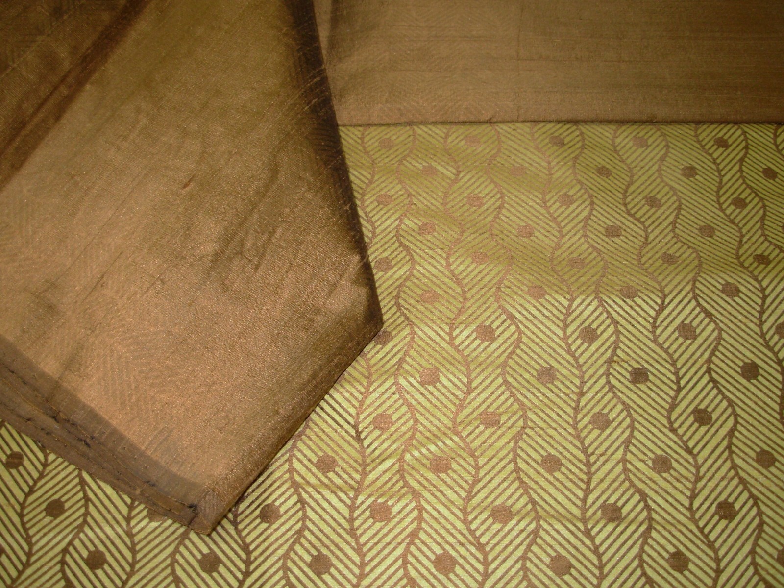 10 YDS 100% SILK VERVAIN TULLIUS GEOMETRIC DRAPERY UPHOLSTERY FABRIC FOR LESS