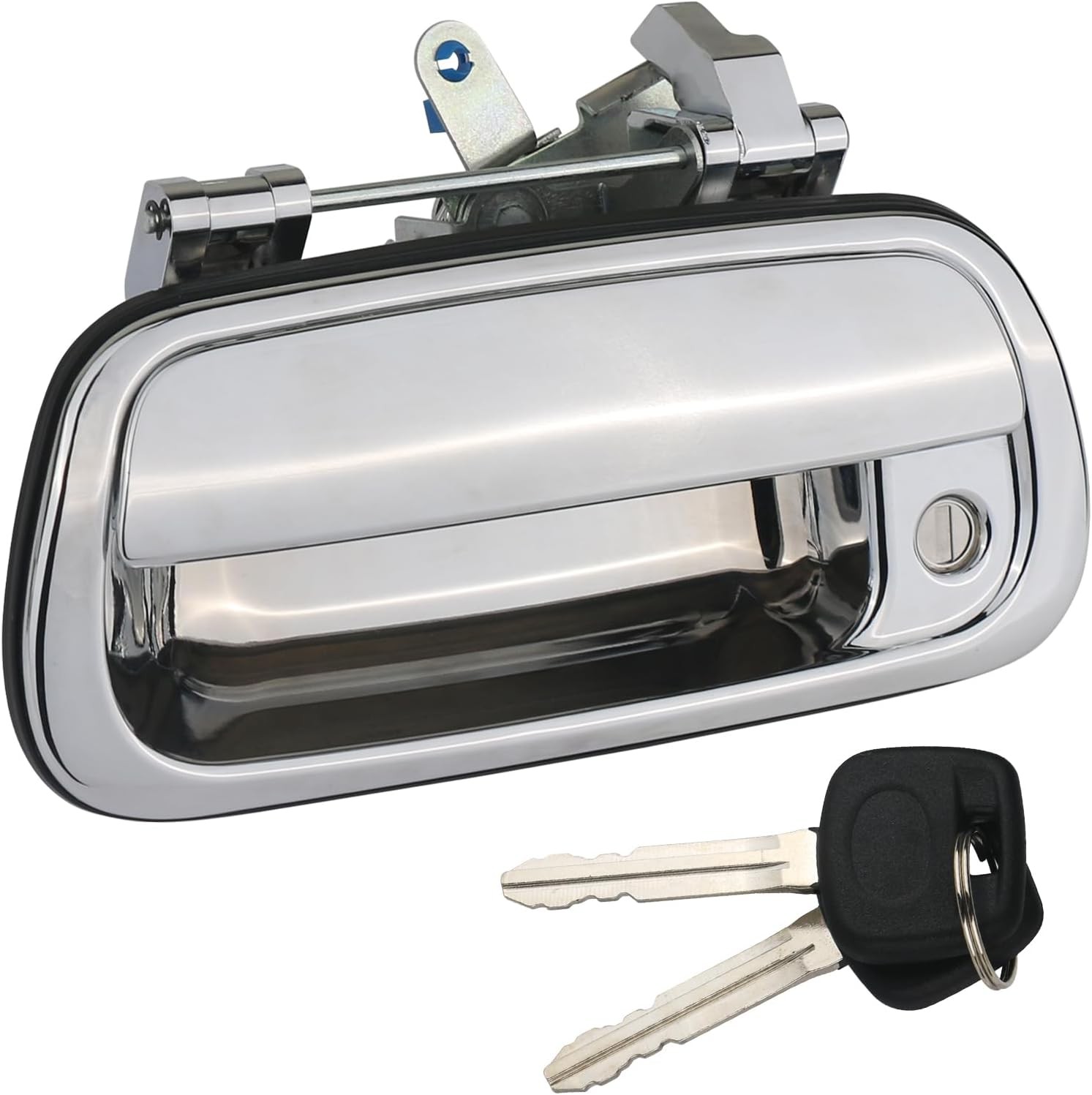 Exterior Tailgate Handle with Key Lock Cylinder Compatible with 2000-2006 Toyota