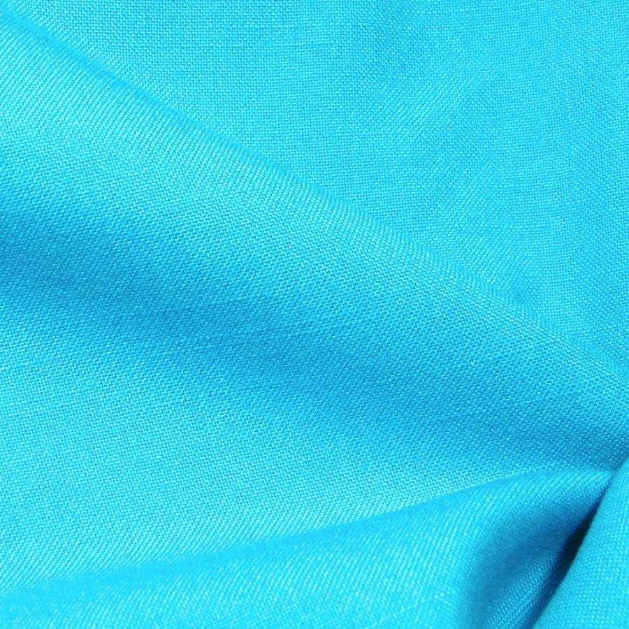 56″ W Solid Blue Apparel Fabric, Cotton Linen Blend, Machine Wash & Dry, BTY