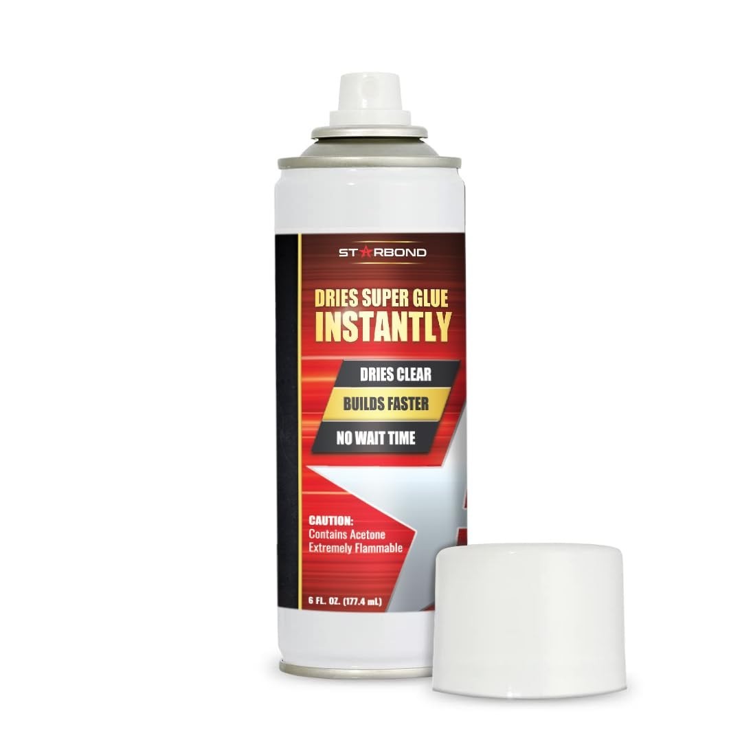 6 Ounce CA Glue Spray – Fast Drying, Low Viscosity, No Waste Bonding Solution