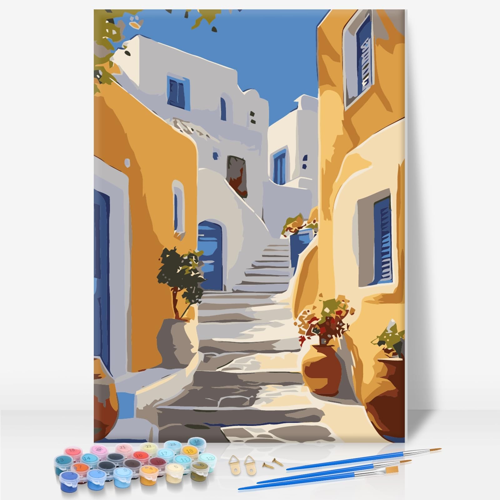 Framed Paint by Numbers Kit for Adults Beginner Kids Ages 10-13, Easy Paint …