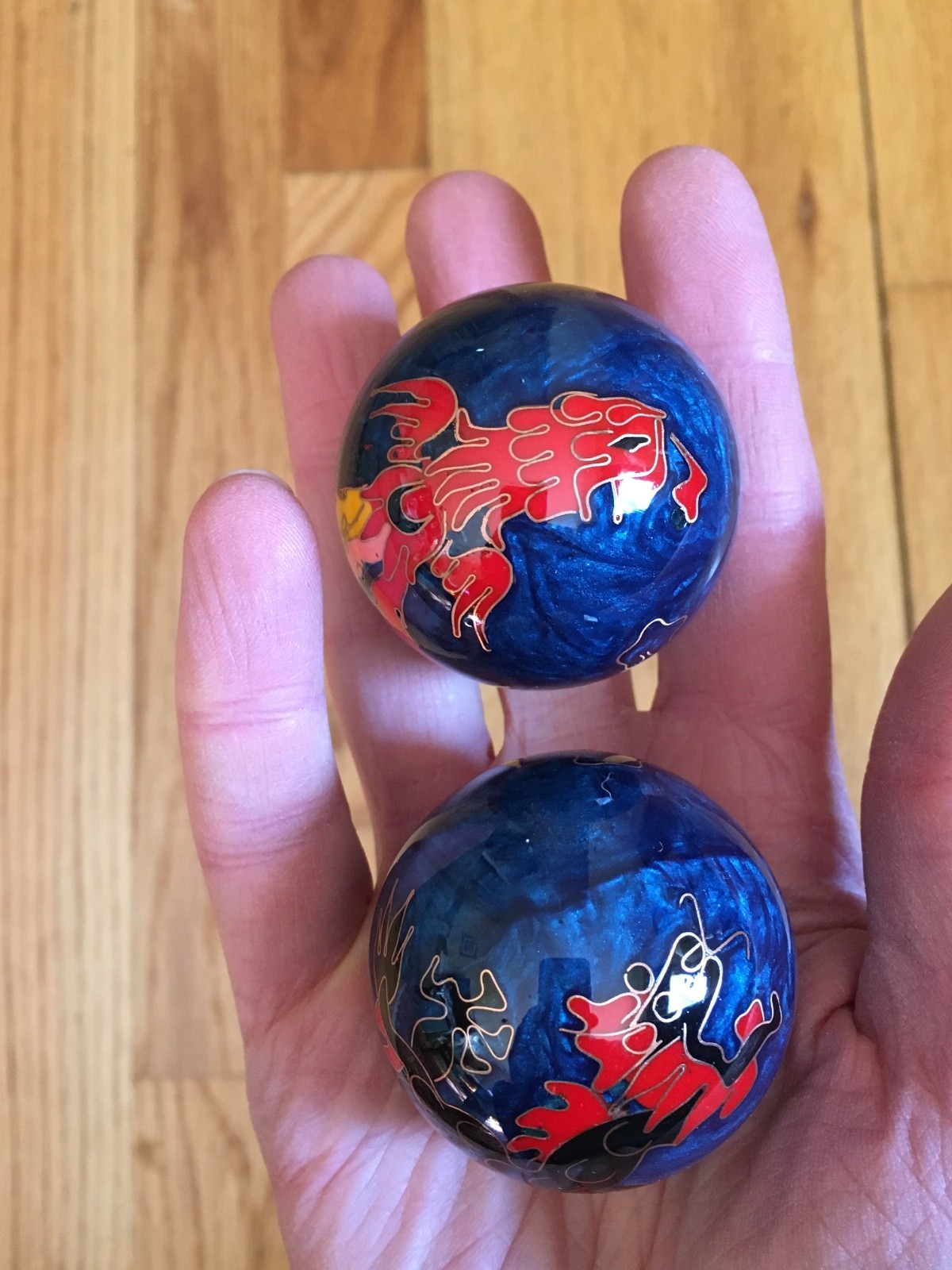 Chinese Meditation Balls with Chimes, Baoding Balls with original box