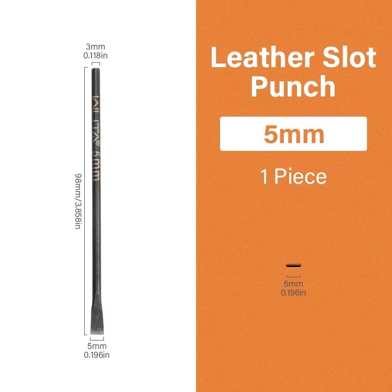 WUTA Leather Slotted Punch Tools Straight Slot Cutter DIY Punching Leather Craft