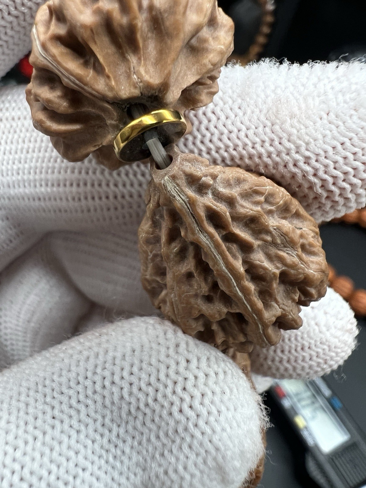 16×20×26.5mm Chinese Small Walnut Bracelet Collection精选野生小核桃水滴💧手串