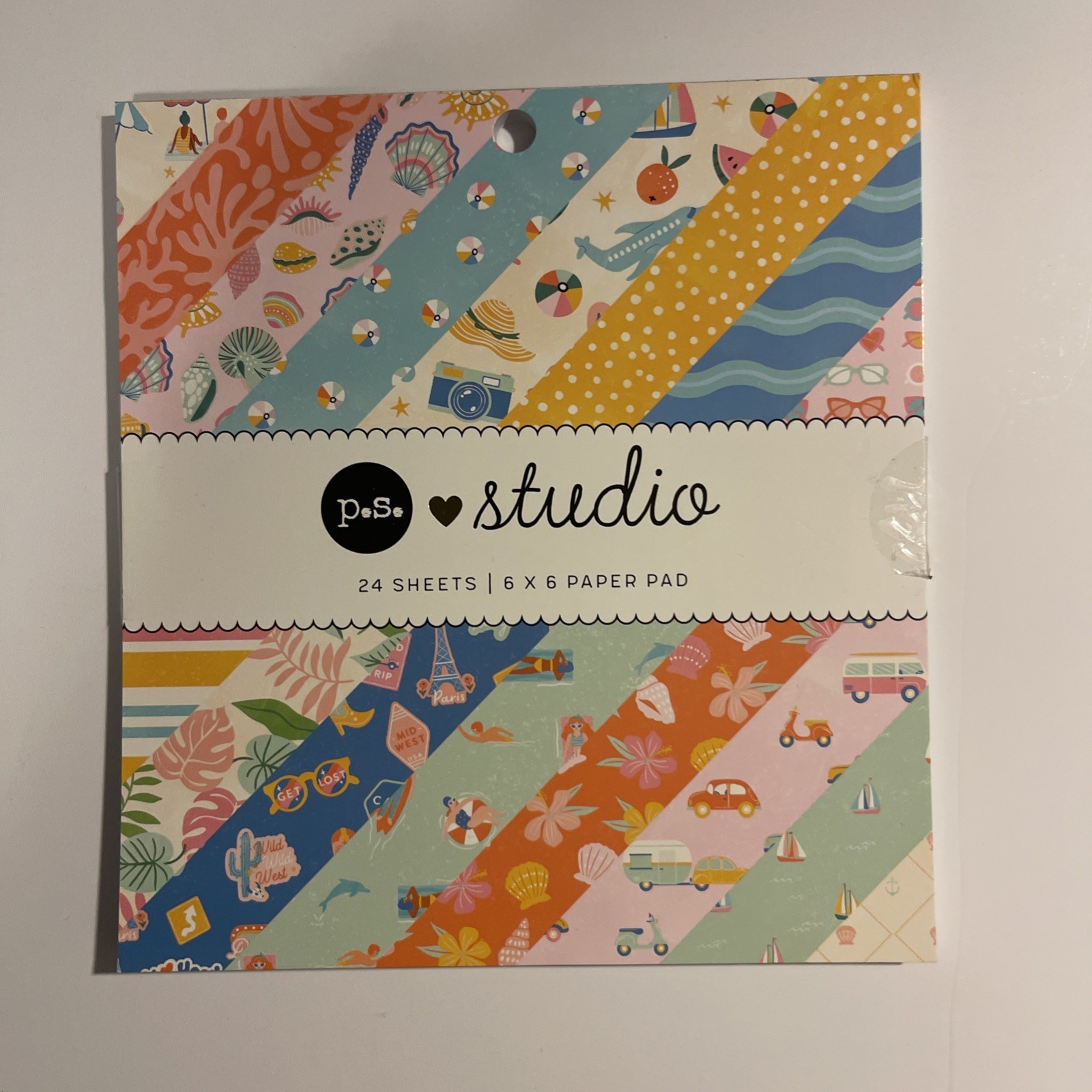 P.S Studio Paper Pack 6×6″ 24 Sheet Scrap booking Paper Pads (2 Packs-48 Sheets)
