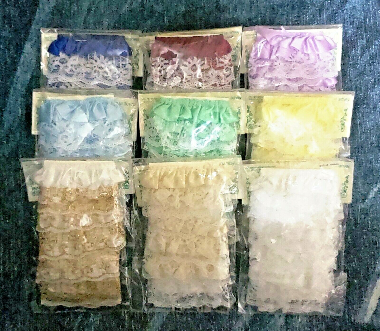 Trico Sources Wedding Party Scrapbook Sewing Ruffled Lace with Ribbon 2″ 1 Yard
