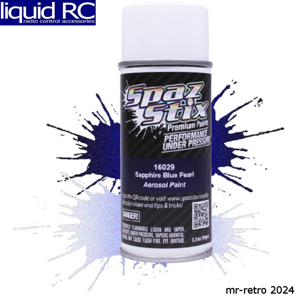Spaz Stix 16029 Sapphire Blue Pearl Aerosol Paint 3.5oz Can