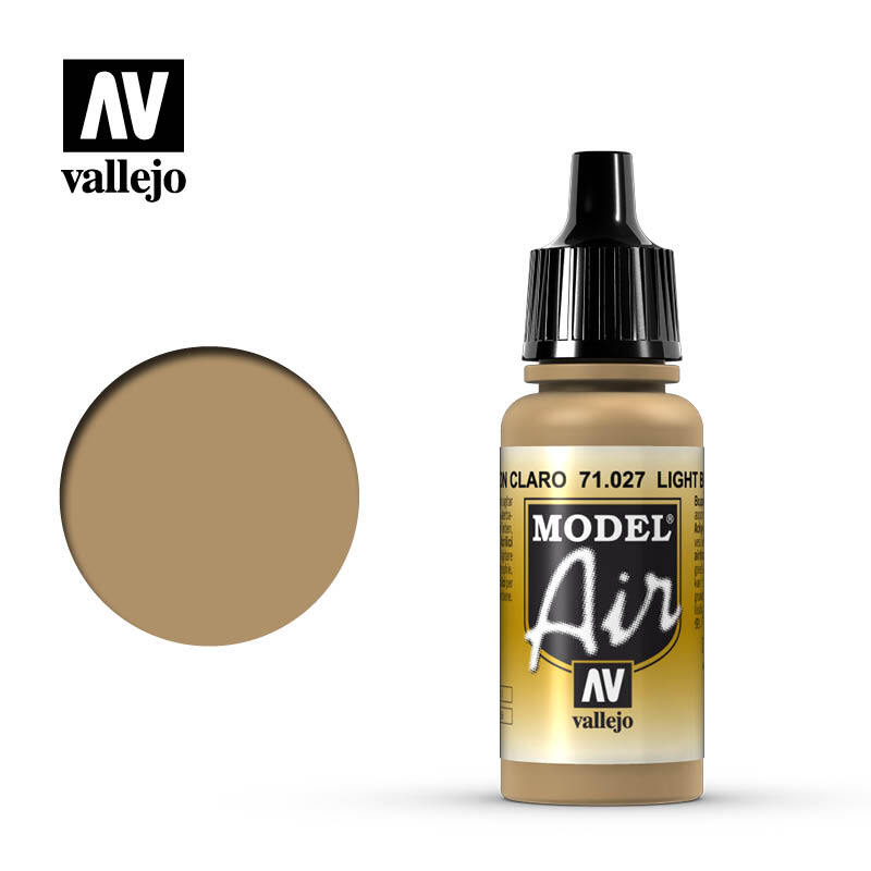 Vallejo 71027 Model Air US Light Brown Acrylic Paint 17ml – US