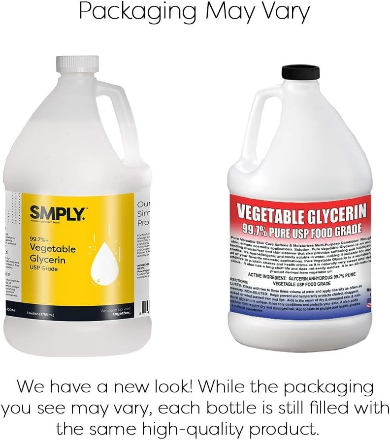 Pure USP Food Grade Vegetable Glycerin – 1 Gallon