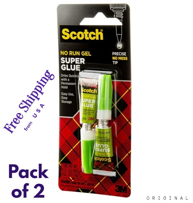 SUPER GLUE GEL pack of 2 with Permanent Hold Dries Quickly Universal All Purpose