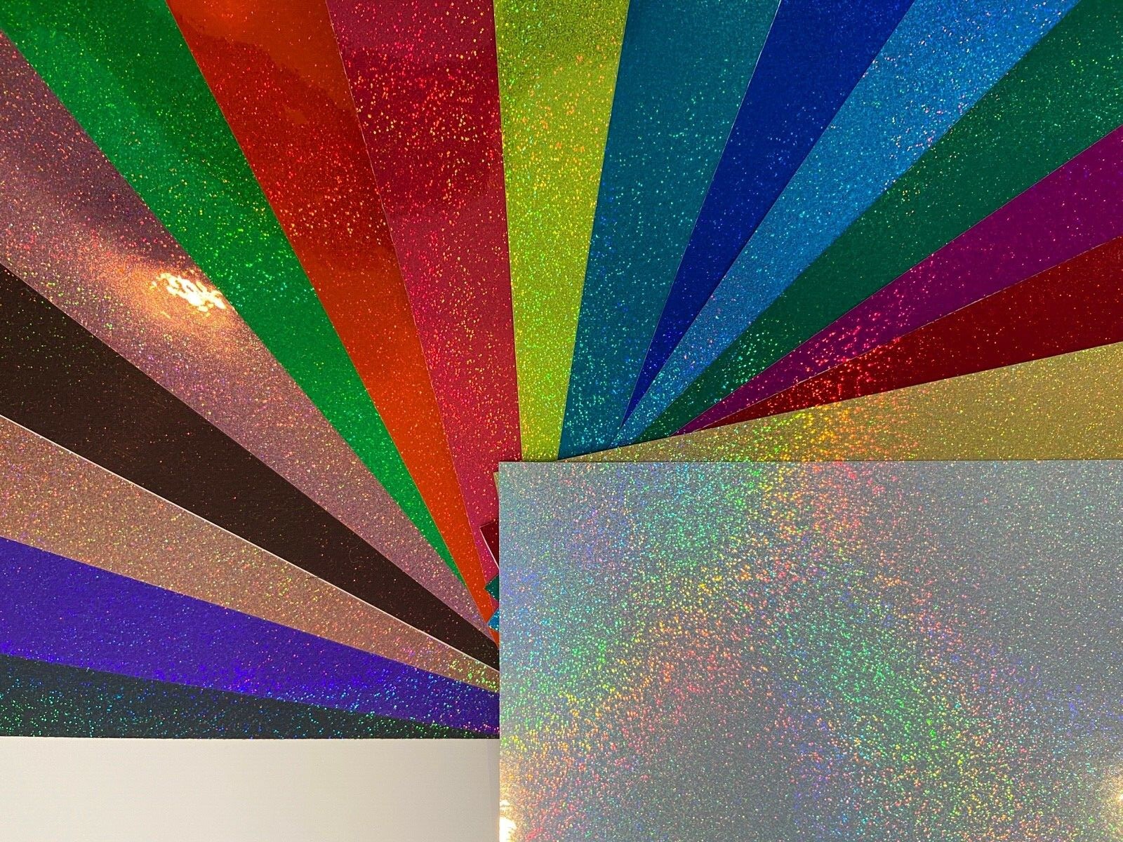 STARDUST Holographic Hologlitter Sign Vinyl , choose your color and size