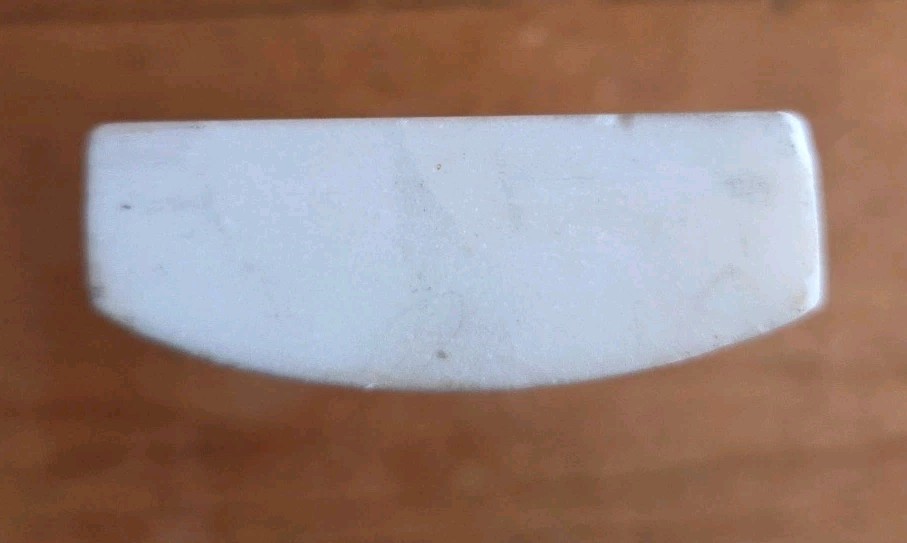 Vtg Stone Chinese Hand Painted Landscape Calligraphy Table Top Wrist Rest