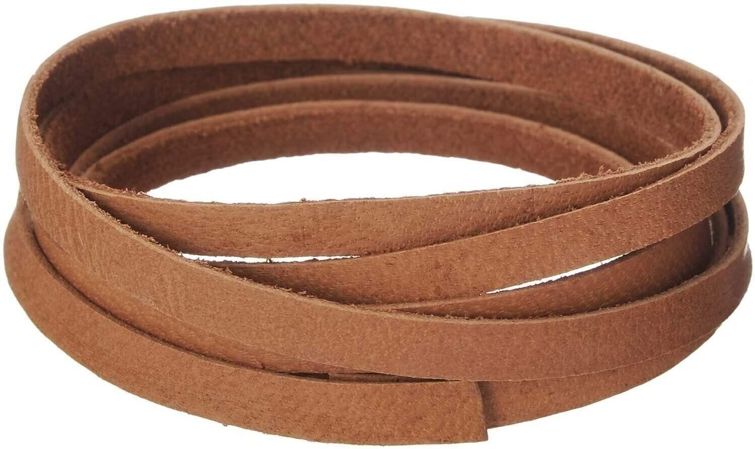 Realeather Crafts Deerskin Lace 1/8″ Inches (3.2mm) X 50′ Feet (15.24m) Spool