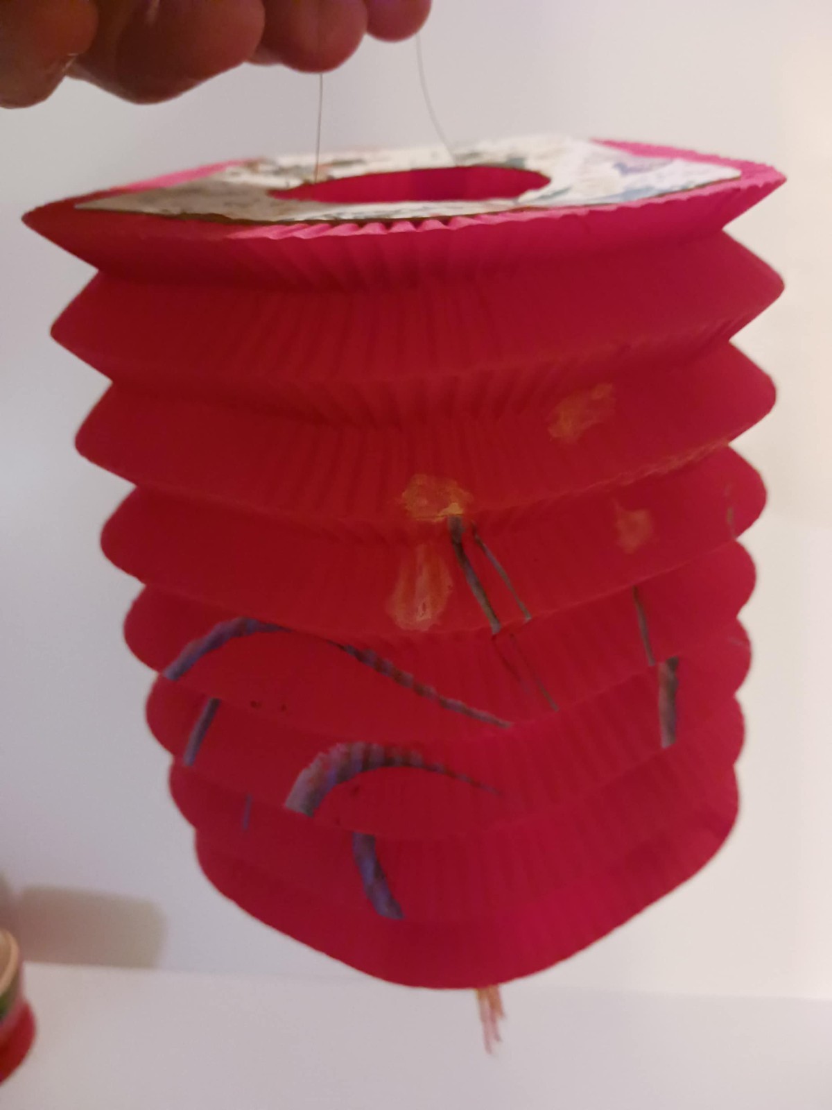 11 Vtg Chinese Accordian Paper Lanterns – Butterflies, Pointsettias, Flowers