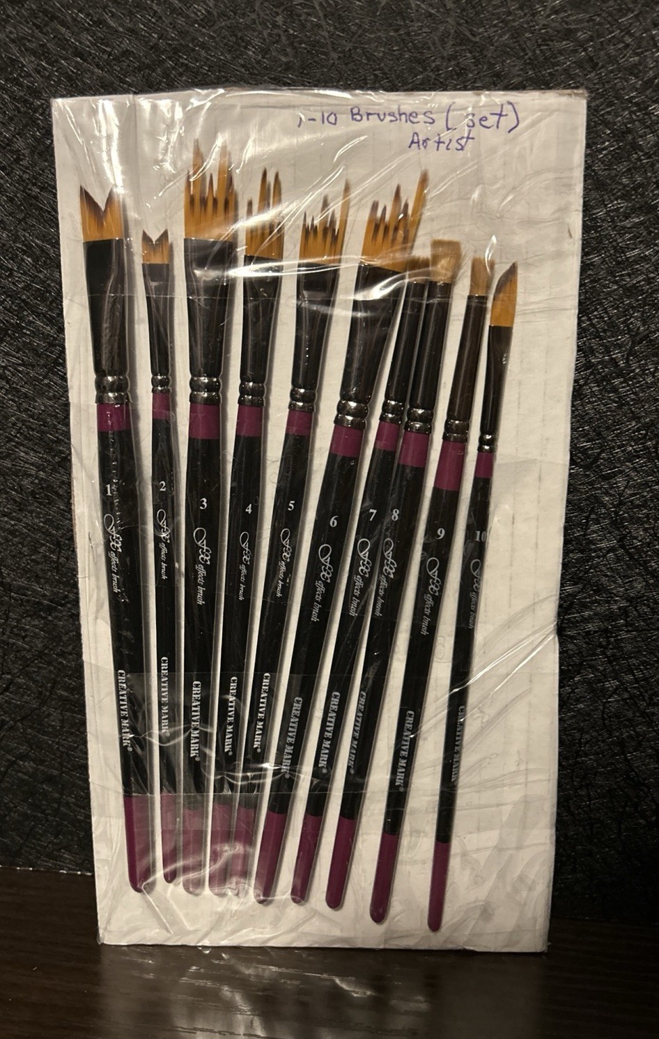 Creative Mark FX Effects Taklon Paint Brushes, Set of 10 – Watercolor, Acrylic