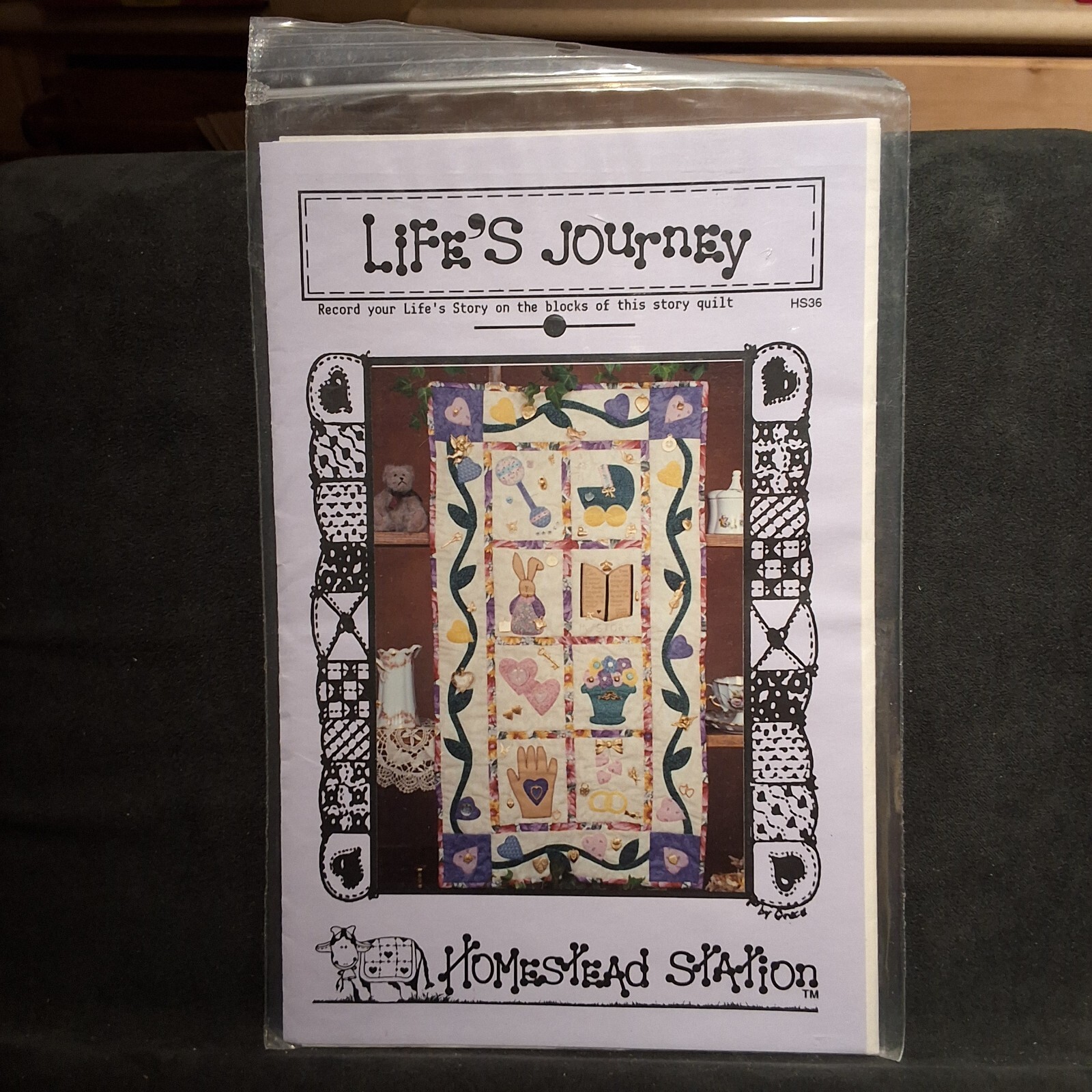 Life’s Journey Quilt Pattern HS36 Childhood Baby 1st Years Homestead Station 93′