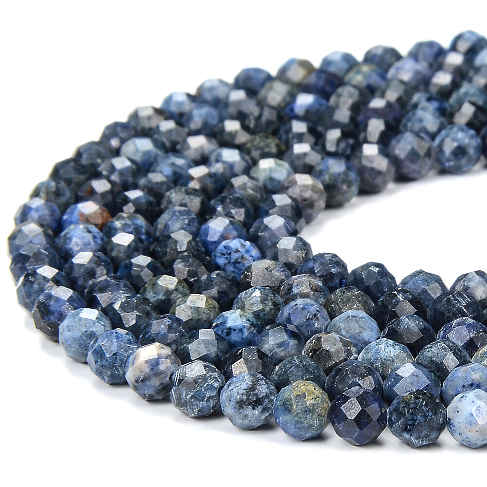 4MM South Africa Blue Dumortierite AA Micro Faceted Round 15 inch(80018261-P100)