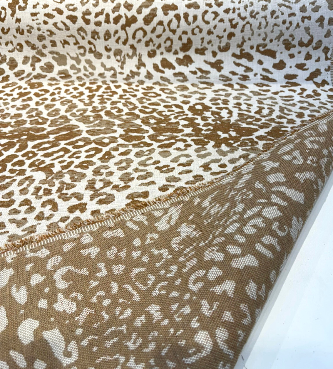 Sunbrella Instinct Toffee Leopard Outdoor Upholstery Fabric By the yard