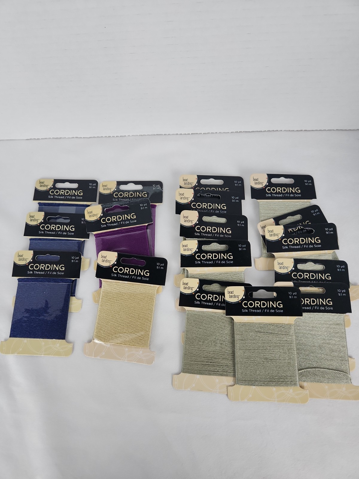Lot Of 17 Packs Silk Thread Cording