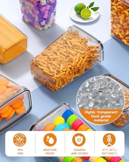 Airtight Food Storage Containers with Lids, 24 PCS Kitchen and Pantry 24 Piece