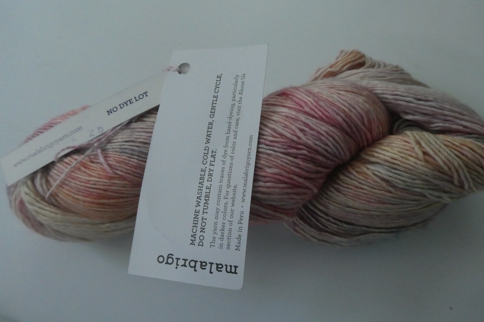 Malabrigo Machita 1Skein 420Yds 100%Super Wash Merino Wool Fingering( Peru)