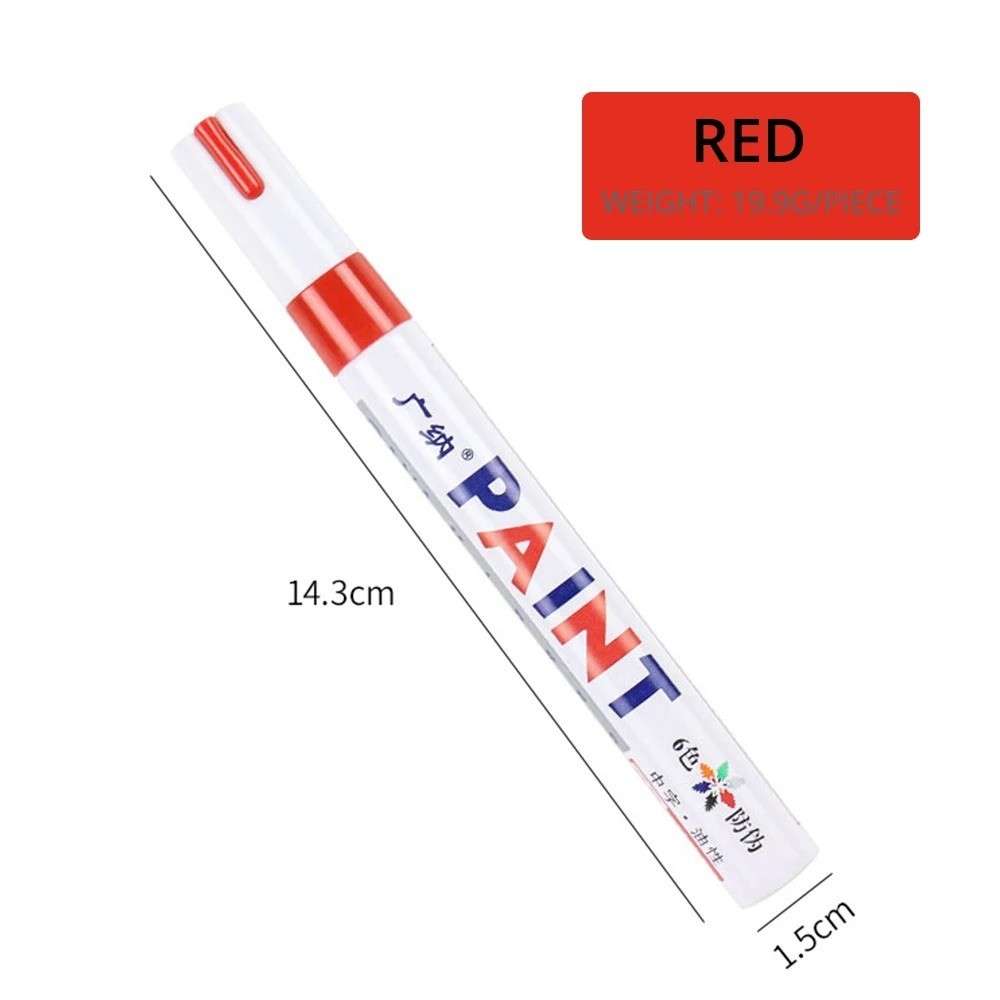 Waterproof Permanent Paint Marker Pen Ink Car Tire Tread Rubber Metal Mechanic