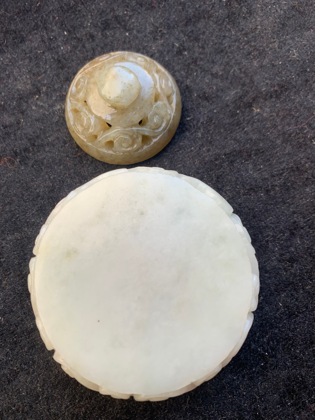 Wonderful Chinese HeTian White Jade Hand Made Hollowing Little Incense Burner