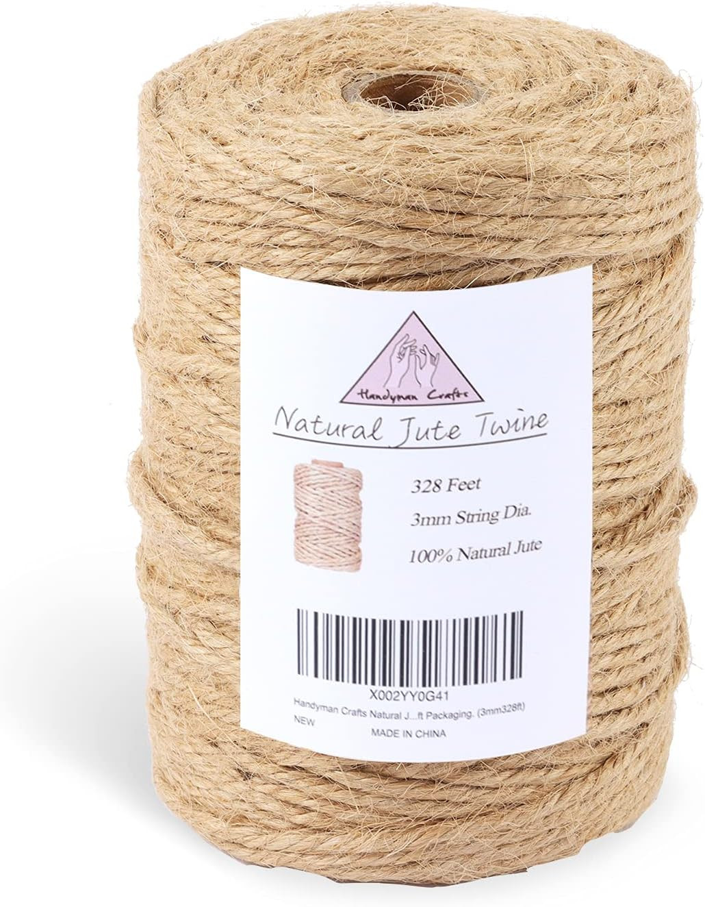 Natural Jute Twine Rope (1.5Mm/2Mm/3Mm/6Mm) Durable String for Handmde Crafts,Ga