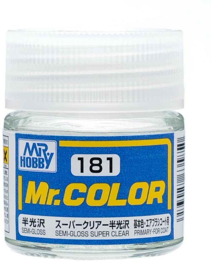 Mr. Hobby C181 Mr. Color Semi Gloss Super Clear Lacquer Paint 10ml – US
