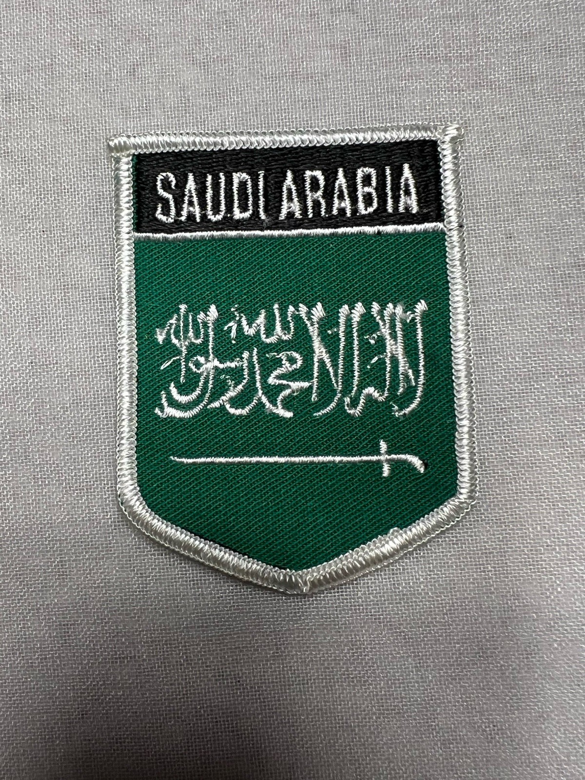 NEW SAUDI ARABIA SHIELD FLAG EMBROIDERED PATCH 2.25″ x 2.75”