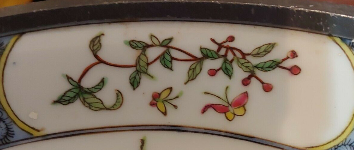 Vintage to Antique Canton ware HongKong/Japan AshTray Free Shipping