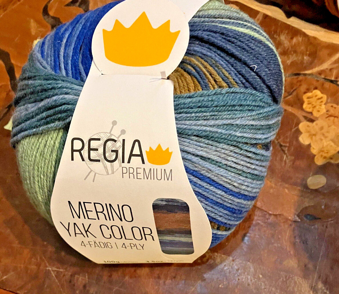 REGIA MERINO YAK COLOR sock yarn- 6 colors