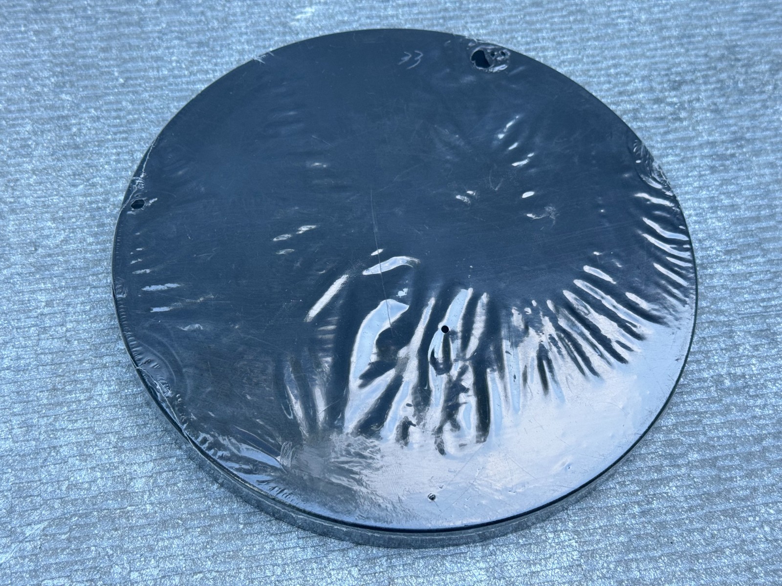 CHINESE ASIAN CALLIGRAPHY ART DISC ROUND CIRCULAR 3D CIRCLE PLAQUE 7 1/2″ WIDE