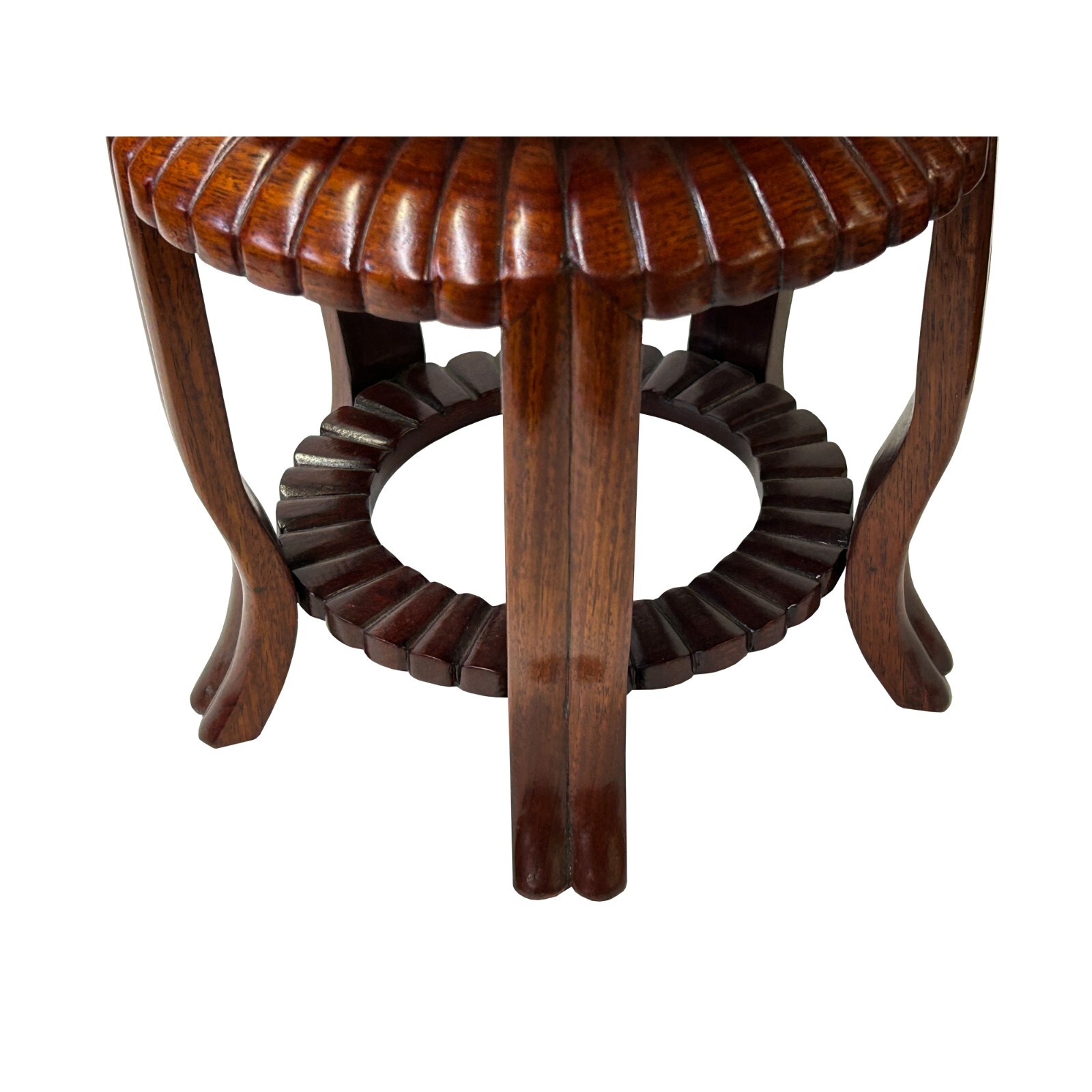 7″ Light Brown Wood Round 8.5″Tall 5 Legs Display Stand Riser ws4199