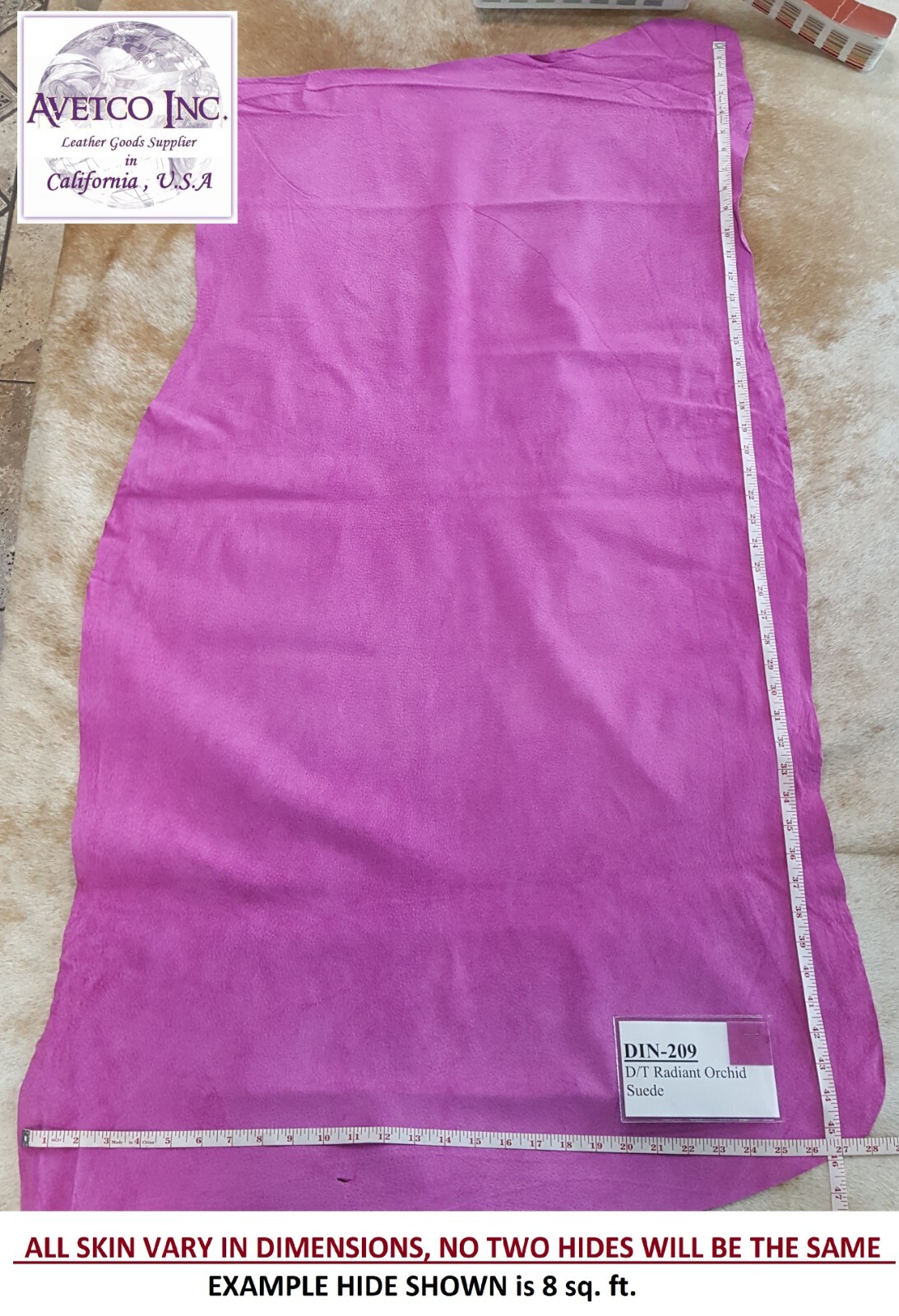 Avetco Premium Garment Pig Suede 6-8 sf Genuine Leather – Cool Colors
